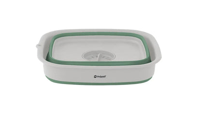 Outwell Collaps Wash Bowl with Drain Shadow Green