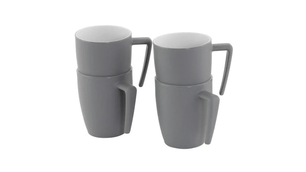 Outwell Gala 4 Person Mug Set Grey Mist