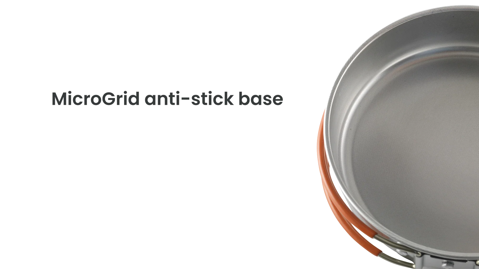 MicroGrid anti-stick base camping cookware for outdoor adventures