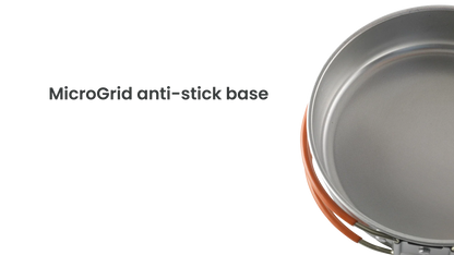 MicroGrid anti-stick base camping cookware for outdoor adventures