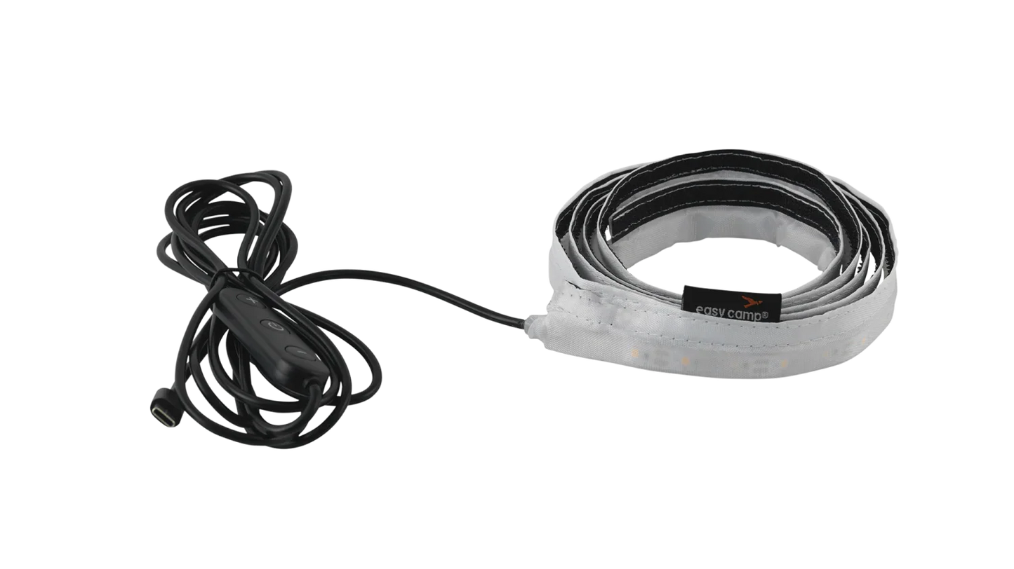 Easy Camp LED strip light with control switch for camping and outdoor adventures
