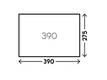 390x275cm caravan awning size diagram for camping and outdoor adventures