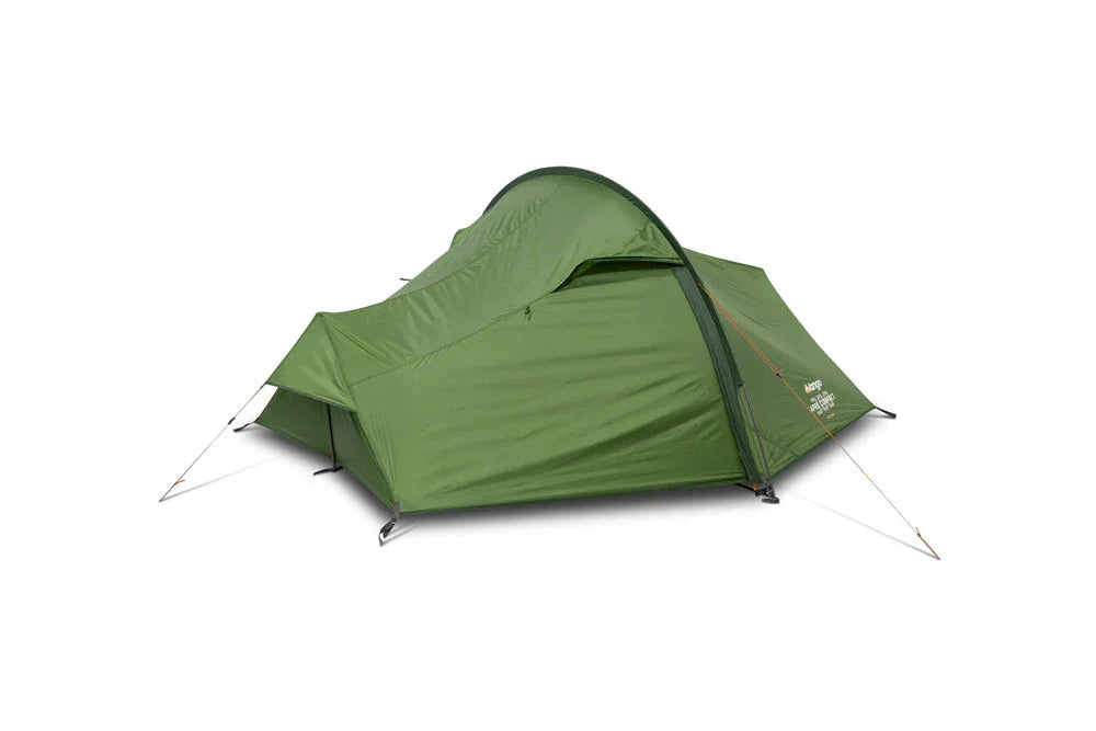 Green camping tent with awning, ideal for outdoor adventures and camping trips