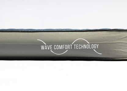 Sleeping pad with Wave Comfort Technology for camping and outdoor adventures