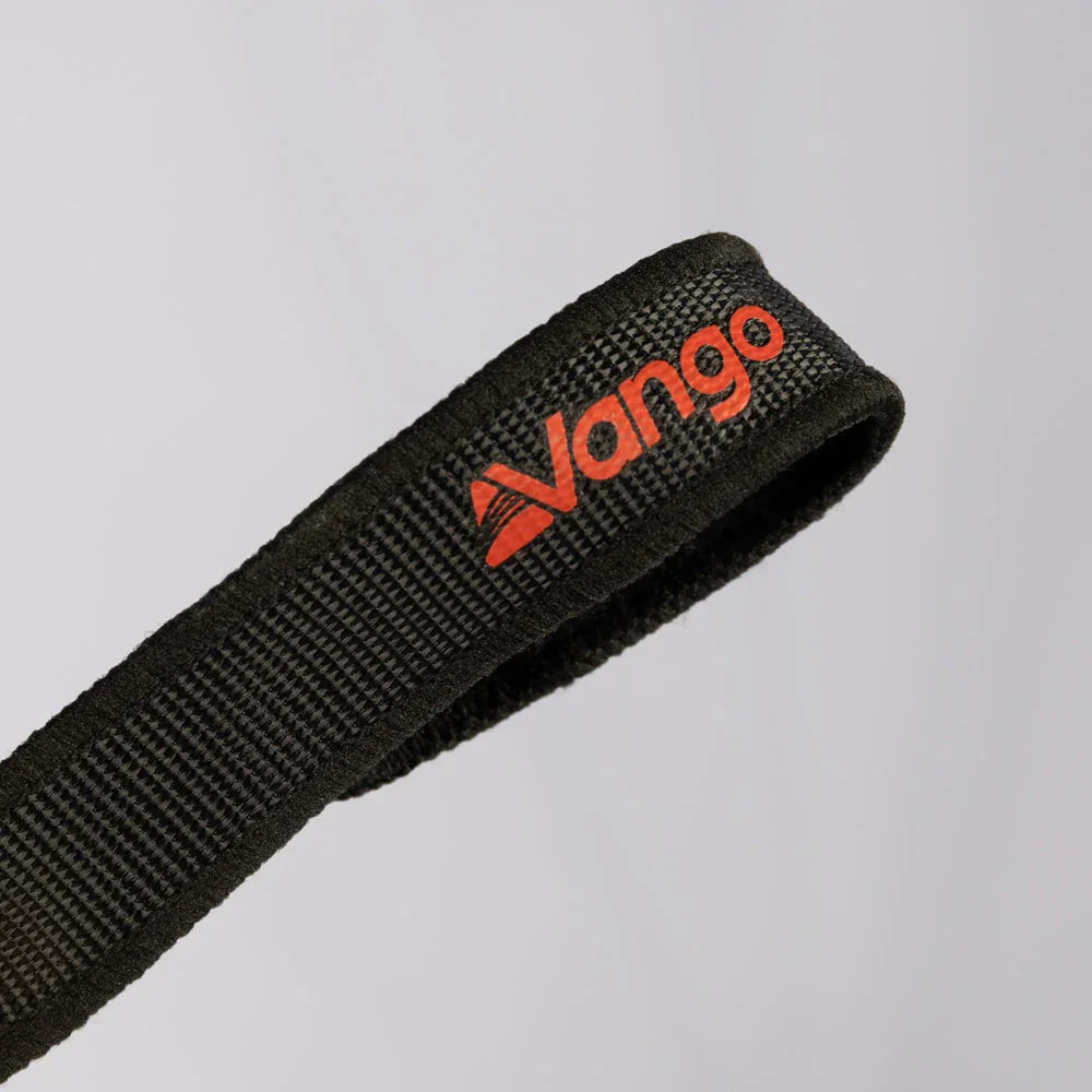 Vango branded black webbing strap for camping gear