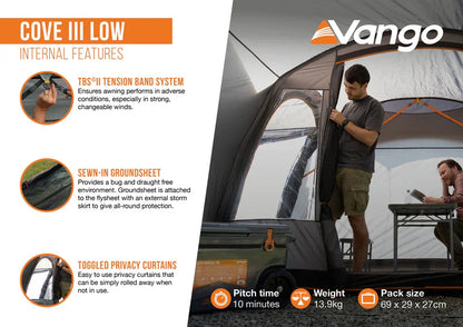Vango Cove III Low Drive-away Awning 2026