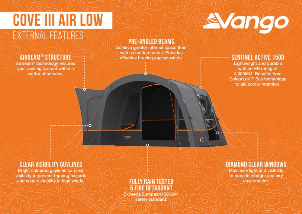Vango Cove III Air Low Drive-away Awning 2026
