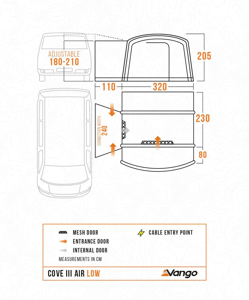 Vango Cove III Air Low Drive-away Awning 2026
