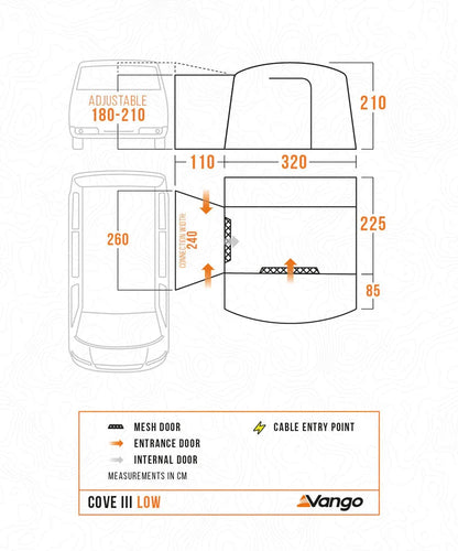 Vango Cove III Low Drive-away Awning 2026