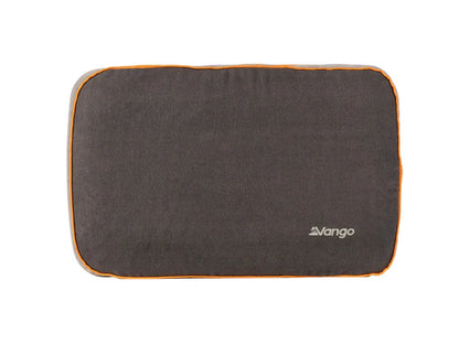 Vango camping pillow with orange trim, ideal for outdoor adventures and motorhome travel