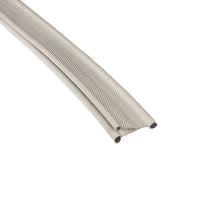 Silver woven fabric awning rail for caravan or motorhome, durable outdoor camping gear