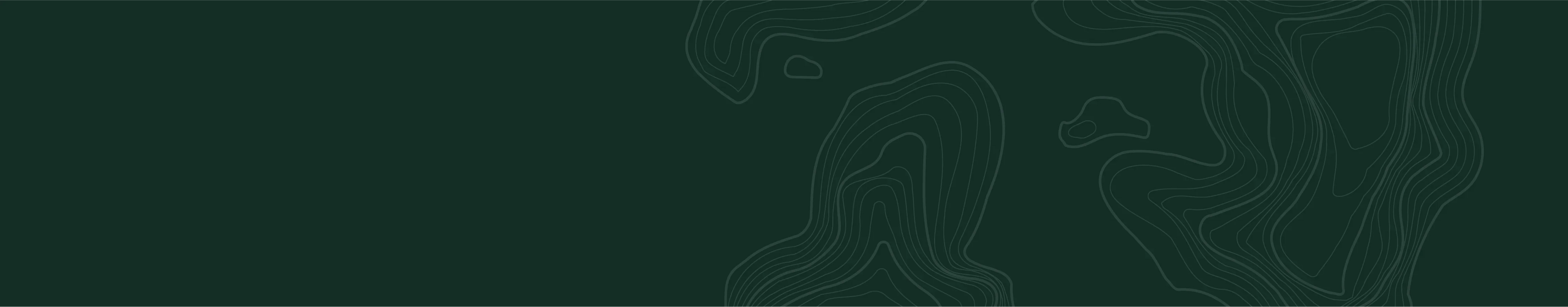 Topographic map lines on dark green background for outdoor adventure planning