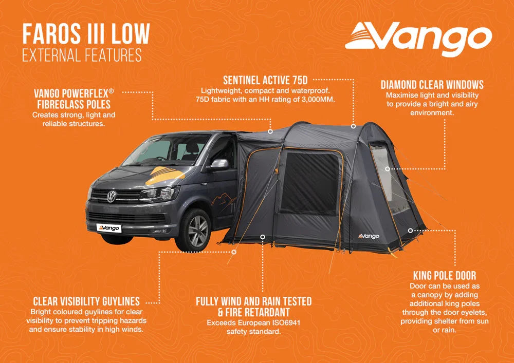 Vango Faros III Low Drive-away Awning 2026