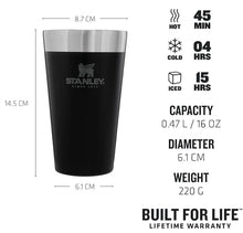 Stanley Stacking Beer Pint 0.47lt Black