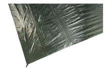 Green heavy-duty camping groundsheet for tents, caravan or motorhome awnings, waterproof outdoor protection