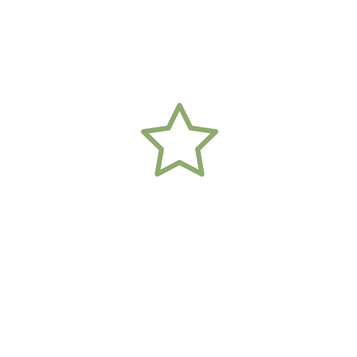 Green star icon on white background