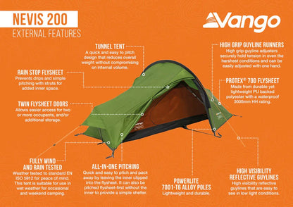 Vango Nevis 200 Backpacking Tent 2026