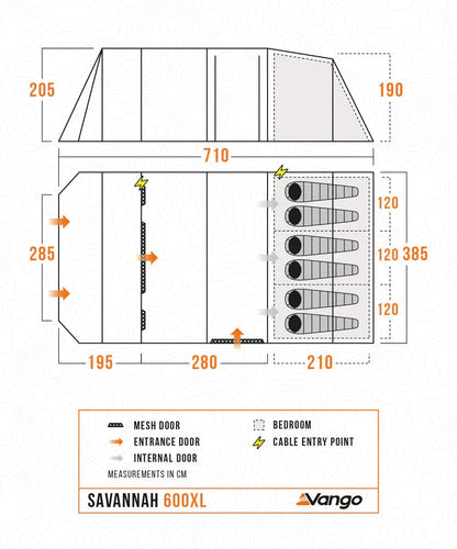 Vango Savannah 600XL Tent Package 2026