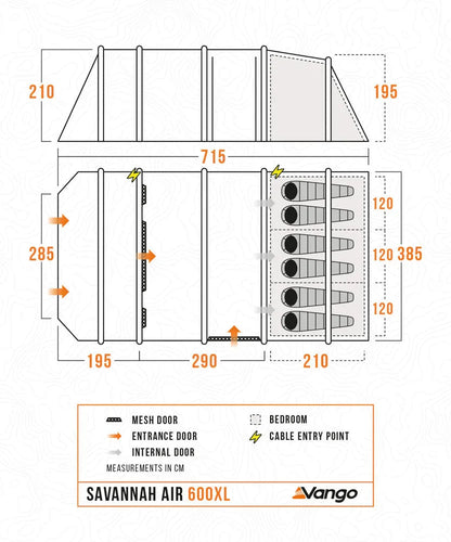 Vango Savannah Air 600XL Tent Package 2026