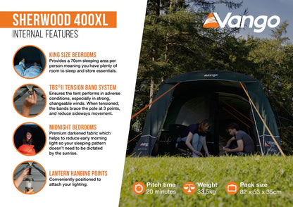 Vango Sherwood 400XL Tent Package 2026