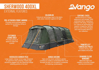 Vango Sherwood 400XL Tent Package 2026