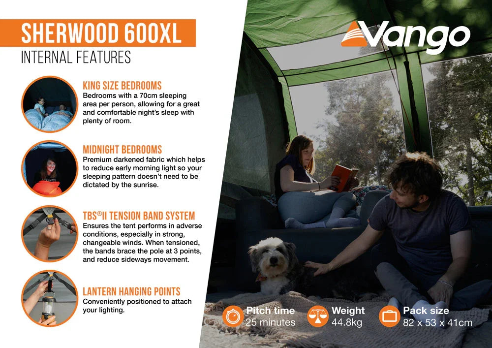 Vango Sherwood 600XL Tent Package 2026