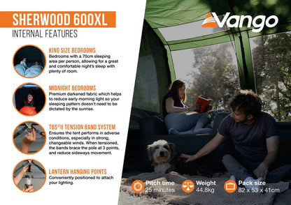 Vango Sherwood 600XL Tent Package 2026