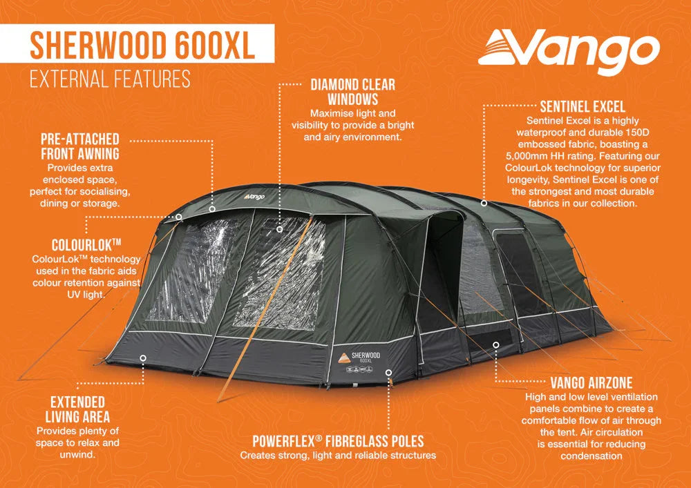 Vango Sherwood 600XL Tent Package 2026