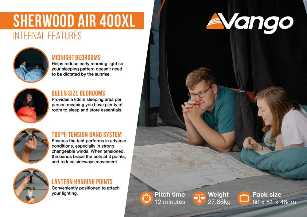 Vango Sherwood Air 400XL Tent Package 2026