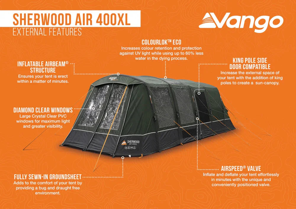 Vango Sherwood Air 400XL Tent Package 2026