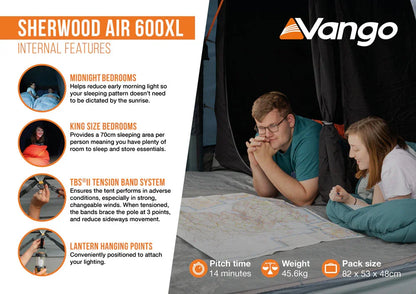 Vango Sherwood Air 600XL Tent Package 2026