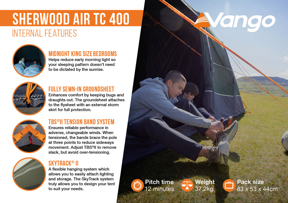 Vango Sherwood Air 400XL TC Tent Package 2026