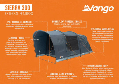 Vango Sierra 300 Tent 2026