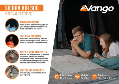 Vango Sierra Air 300 Tent 2026