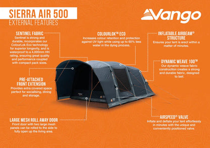 Vango Sierra Air 500 Tent 2026