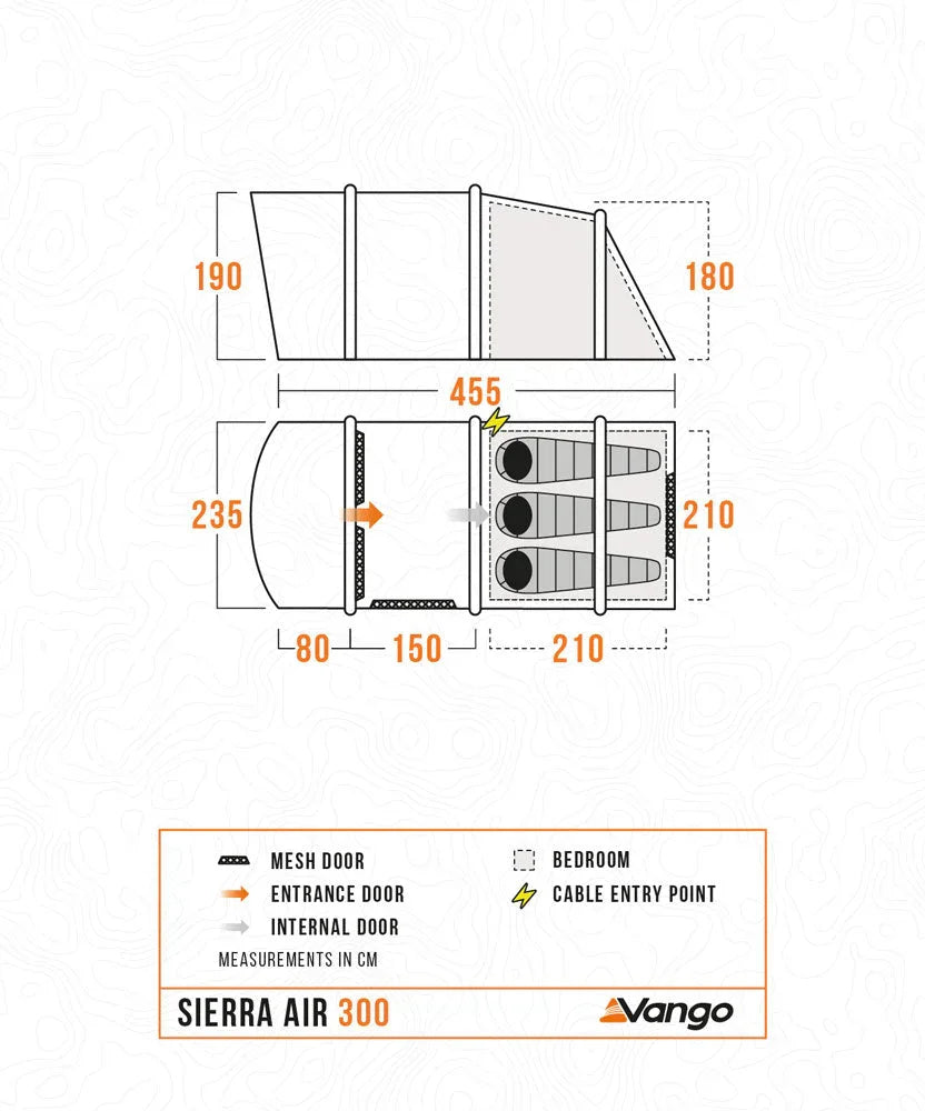 Vango Sierra Air 300 Tent 2026