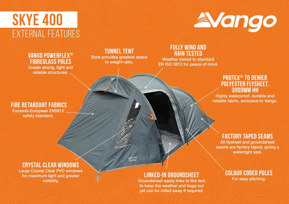 Vango Skye 400 Tent Deep Blue 2026