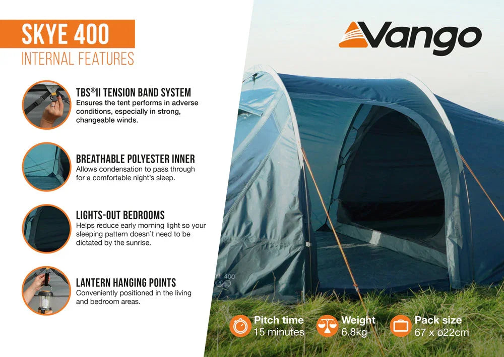 Vango Skye 400 Tent Deep Blue 2026