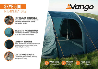 Vango Skye 500 Tent Deep Blue 2026