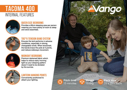 Vango Tacoma 400 Tent Package 2026