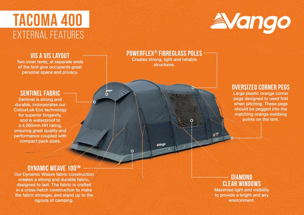 Vango Tacoma 400 Tent Package 2026