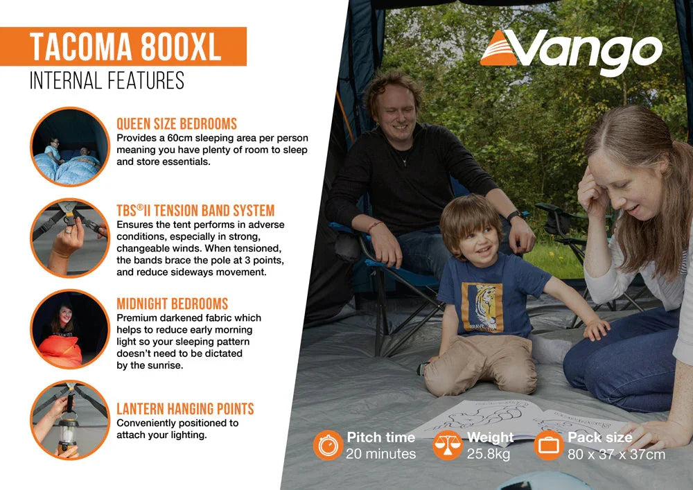 Vango Tacoma 800XL Tent Package 2026