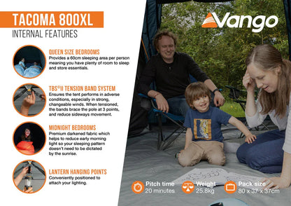 Vango Tacoma 800XL Tent Package 2026