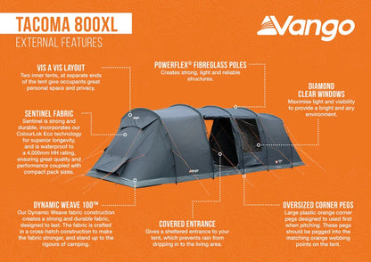 Vango Tacoma 800XL Tent Package 2026