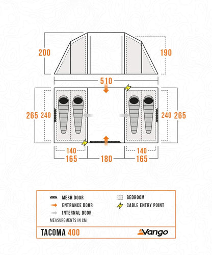 Vango Tacoma 400 Tent Package 2026