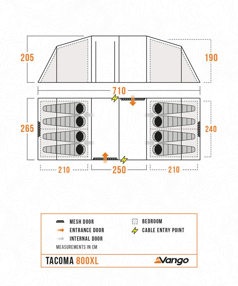 Vango Tacoma 800XL Tent Package 2026