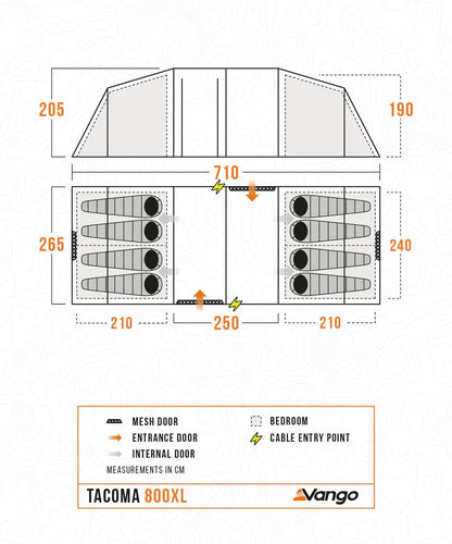 Vango Tacoma 800XL Tent Package 2026