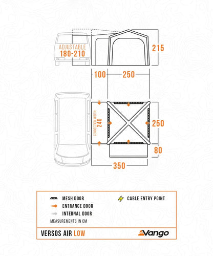 Vango Versos Air Low Drive-away Awning 2026