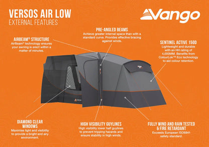 Vango Versos Air Low Drive-away Awning 2026