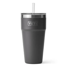 YETI insulated tumbler with straw lid for outdoor adventures